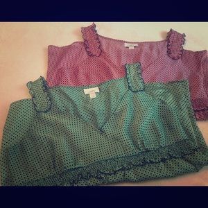 Ann Taylor Loft tank blouses (set of 2)